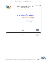 Bài giảng Lập trình viên mã nguồn mở (Module 4) - Bài 3: View