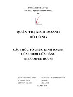 Tiểu luận quản trị kinh doanh đồ uống tại chuỗi cửa hàng The Coffe House