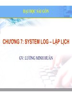 Bài giảng Lý thuyết quản trị mạng: Chương 7 - Lương Minh Huấn