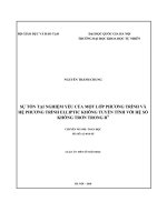 Tóm tắt luận văn Tiến sĩ Toán học: Sự tồn tại nghiệm yếu của một lớp phương trình và hệ phương trình Elliptic không tuyến tính với hệ số không trơn trong Rn