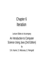 Lecture An introduction to computer science using java (2nd Edition): Chapter 6 - S.N. Kamin, D. Mickunas, E. Reingold