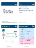 Bài giảng môn Cơ sở dữ liệu: Chương 2 - ĐH Khoa học Tự nhiên
