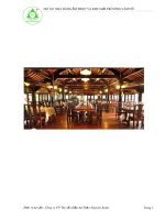 Lập dự án miễn phí Nhà hàng ẩm thực và khu giải trí sông Vàm Cỏ