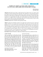 Nghiên cứu thiết lập công thức tính toán ứng suất đáy móng khối nêm cho đê biển Nam Bộ
