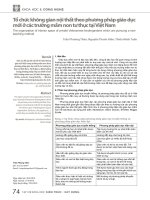 Tổ chức không gian nội thất theo phương pháp giáo dục mới ở các trường mầm non tư thục tại Việt Nam