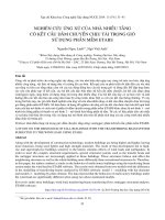 Nghiên cứu ứng xử của nhà nhiều tầng có kết cấu dầm chuyển chịu tải trọng gió sử dụng phần mềm ETABS