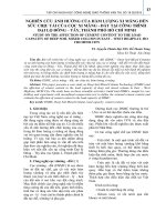 Nghiên cứu ảnh hưởng của hàm lượng xi măng đến sức chịu tải của cọc xi măng   đất tại công trình đại lộ đông – tây, thành phố Hồ Chí Minh