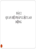 Bài giảng Luât lao động: Bài 2 - TS. Đoàn Thị Phương Diệp