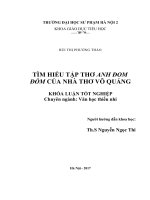 Tìm hiểu tập thơ anh đom đóm của nhà thơ võ quảng (2017) 