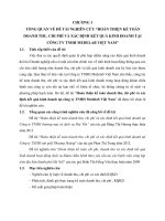 Tóm tắt Luận văn Thạc sĩ Kế toán: Hoàn thiện kế toán doanh thu, chi phí và xác định kết quả kinh doanh tại công ty TNHH Medelab Việt Nam