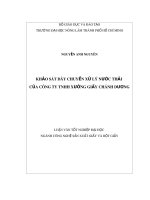 Luận văn tốt nghiệp Đại học: Khảo sát dây chuyền xử lý nước thải của Công ty TNHH xưởng giấy Chánh Dương