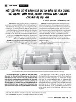 Một số vấn đề về đánh giá dự án đầu tư xây dựng sử dụng vốn nhà nước trong giai đoạn chuẩn bị dự án