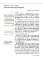 Đánh giá an toàn kết cấu nhà ở lắp ghép tấm lớn hiện hữu