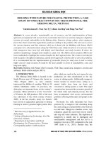 Building with nature for coastal protection: A case study of Vinh Chau town in Soc Trang province, the Mekong delta, Vietnam