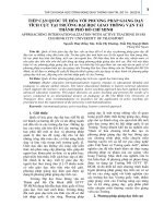 Tiếp cận quốc tế hóa với phương pháp giảng dạy tích cực tại trường đại học giao thông vận tải thành phố Hồ Chí Minh