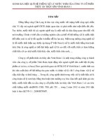 Tiểu luận tốt nghiệp: Đánh giá hiệu quả hệ thống xử lý nước thải ở công ty cổ phần thức ăn thủy sản Vĩnh Hoàn 1