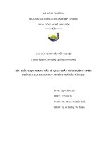 Báo cáo thực tập tốt nghiệp: Tìm hiểu thực trạng vấn đề quan trắc môi trường nước trên địa bàn huyện Tuy An tỉnh Phú Yên năm 2014