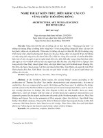 Nghệ thuật kiến trúc, điêu khắc cầu cổ vùng châu thổ sông Hồng