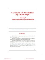 Bài giảng Vận hành và điều khiển hệ thống điện: Chương 5 - Võ Ngọc Điền