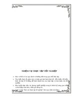 Báo cáo thực tập tốt nghiệp: Vận hành và bảo dưỡng hệ thống xử lý nước thải nhà máy Bình Hưng Hòa công suấ 30.000m3/ngày.đêm