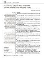 So sánh công nghệ xây dựng sàn 3D-VRO với công nghệ xây dựng sàn truyền thống