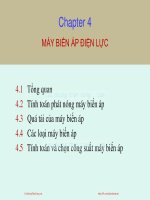Bài giảng Thiết kế đường dây và trạm biến áp: Chapter 4 - TS. Nguyễn Nhật Nam, TS. Huỳnh Quốc Việt