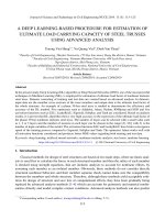 A deep learning based procedure for estimation of ultimate load carrying capacity of steel trusses using advanced analysis