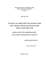 Sử dụng các hình thức kể cho học sinh lớp 5 trong giờ kể chuyện đã nghe thầy cô kể trên lớp (2017) 