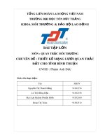 Bài tập lớn: Thiết kế mạng lưới quan trắc đất cho tỉnh Bình Thuận