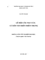 Lễ hội cầu ngư của cư dân ven biển miền trung (2017) 