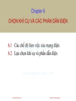 Bài giảng Thiết kế đường dây và trạm biến áp: Chapter 6 - TS. Nguyễn Nhật Nam, TS. Huỳnh Quốc Việt