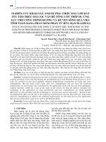 Nghiên cứu khảo sát ảnh hưởng chiều dày lớp đất yếu tới chiều dài cọc ván bê tông cốt thép dự ứng lực cho công trình đường và kè ven sông qua việc tính toán bằng phần mềm phần tử hữu hạn