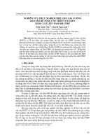 Nghiên cứu thực nghiệm hiệu quả gia cường bản sàn bê tông cốt thép có lỗ mở bằng vật liệu tấm sợi CFRP