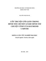 Cốt truyện tối giản trong mình nói chuyện gì khi mình nói chuyện tình (2017) 