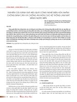 Nghiên cứu đánh giá hiệu quả công nghệ điện hóa nhằm chống bám cặn và chống ăn mòn cho hệ thống làm mát bằng nước biển