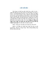 Tiểu luận: Những tác động của chiến tranh Triều Tiên đến quan hệ quốc tế trong thời kỳ chiến tranh Lạnh