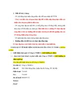 Đề cương báo cáo thực tập của Trường Đại học Thương mại