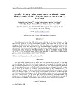Nghiên cứu quy trình tổng hợp và khảo sát hoạt tính gây độc tế bào của một số Analogue Styryllactone