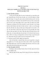 Tóm tắt Luận văn Thạc sĩ Kế toán: Hoàn thiện công tác tổ chức kế toán tại Trường Đại học Vinh