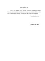 luận văn thạc sĩ quản trị quan hệ khách hàng tại khách sạn hacinco, hà nội 