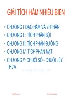 Bài giảng Giải tích hàm nhiều biến: Chương 1 - Nguyễn Thị Xuân Anh