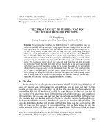 Thực trạng năng lực mô hình hóa toán học của học sinh trung học phổ thông