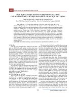 Tích hợp giáo dục hướng nghiệp trong dạy học chủ đề “thống kê” cho học sinh lớp 10 trung học phổ thông