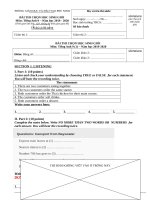 de thi chon hoc sinh gioi mon tieng anh lop 9 huyen phu ninh phu tho nam 2019 2020 