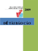 Đề tài báo cáo môn Thị trường lao động: Xu hướng việc làm trong tương lai của sinh viên trường Đại học Lao Động Xã Hội (CS2)