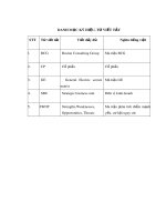 Chuyên đề tốt nghiệp: Hoàn hiện chiến lược kinh doanh và triển khai chiến lược kinh doanh cho Công ty cổ phần tư vấn và đầu tư xây dựng Indeco