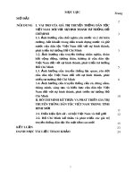 Bài tiểu luận: Ảnh hưởng của truyền thống dân tộc đến sự hình thành tư tưởng Hồ Chí Minh