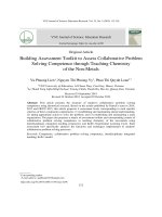 Xây dựng công cụ đánh giá năng lực hợp tác giải quyết vấn đề của học sinh thông qua dạy học hóa học phi kim