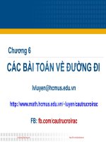 Bài giảng Toán học tổ hợp và cấu trúc rời rạc: Chương 6 - Lê Văn Luyện