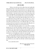 Báo cáo thực tập tốt nghiệp: Kế toán tập hợp chi phí và tính giá thành sản phẩm